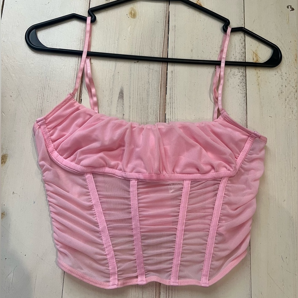 Size small pink Tic Toc Corset Top